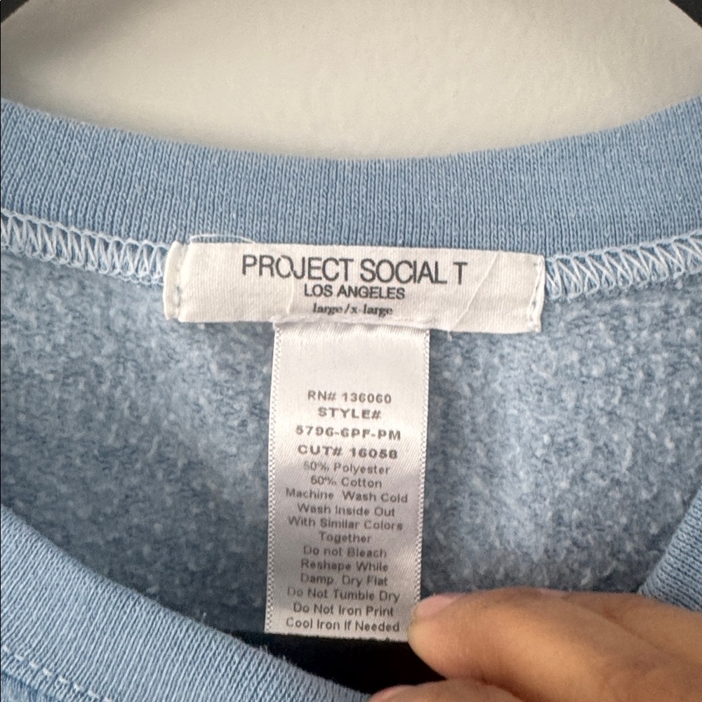 Perfect Social T Sweatshirt Beach Club Large/Xlarge Loungewear Travel  Outfit - Picture 2 of 8